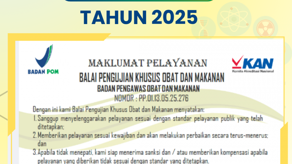 Maklumat Pelayanan BPKOM