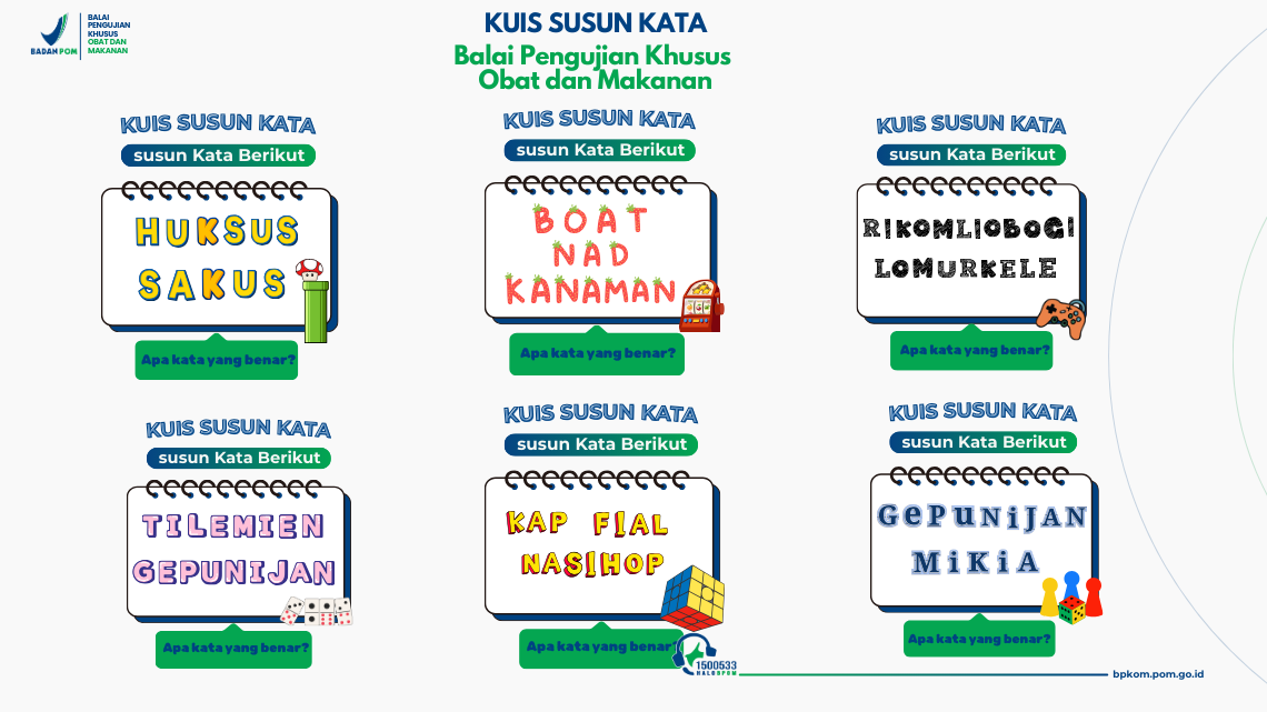 Kuis Susun Kata BPKOM
