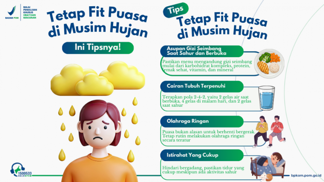 Tips Tetap Fit Puasa di Musim Hujan