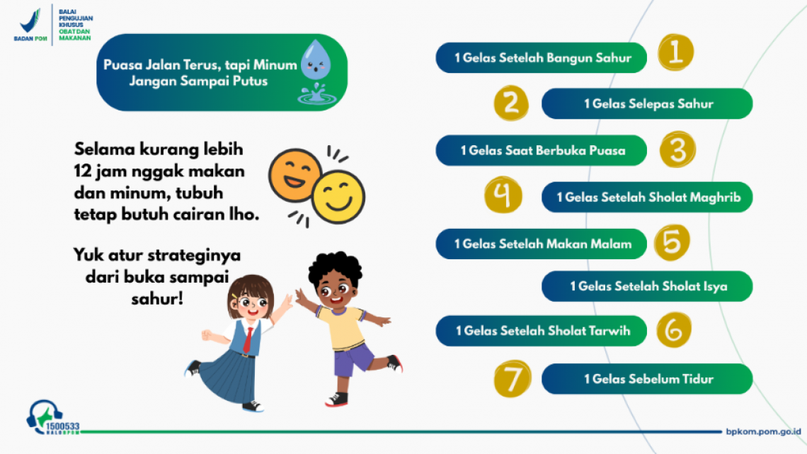 Minum 8 Gelas Sehari Saat Puasa